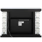 Noralie - 47" Fireplace With Bluetooth - Mirrored & Faux Diamonds