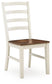 Brinfern - Dining Room Side Chair (Set of 2) - Brown / Antique White