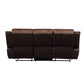 Jaylen - Motion Sofa - Toffee & Espresso Polished Microfiber