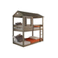 Darlene - Twin Over Twin Bunk Bed - Rustic Gray