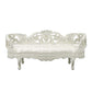 Adara - Bench - Pearl White Synthetic Leather & Antique White