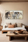 "Galloping Spirits" Hand-Embellished Canvas In Frame - Natural / Earthy