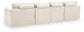 Fannin - 4-Piece Sectional With Ottoman - Ivory