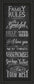 Family Rules By Susan Ball - Framed Print Wall Art - Black