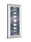 Moon Chart Il By Naomi Mccavitt - Mirror Framed Print Wall Art - Dark Gray