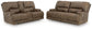 Beckley Place - 2 Pc. - Power Reclining Sofa And Loveseat - Earth