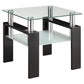 Dyer - 1-Shelf Rectangular Glass Top Table