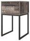 Neilsville - One Drawer Night Stand - Black / Gray