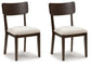 Mallenette - Dining Upholstered Side Chair (Set of 2) - Merlot