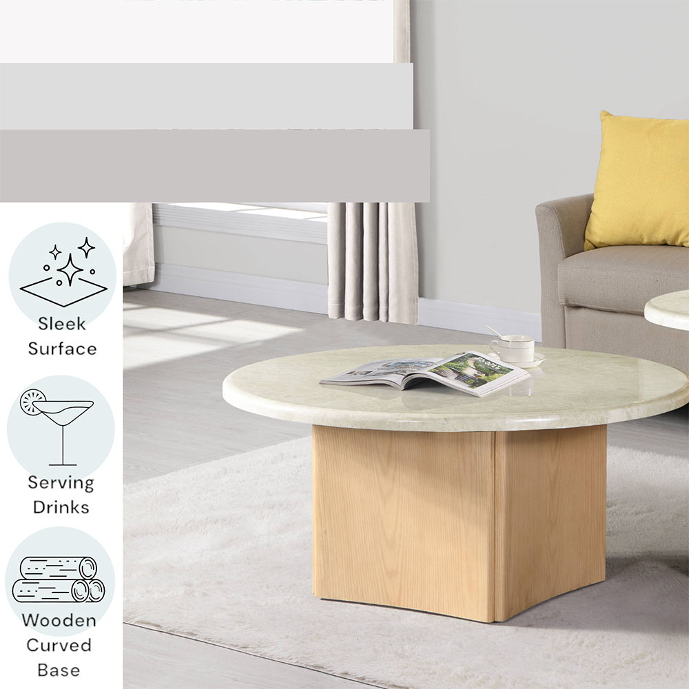 Qwin - Table With Marble Top
