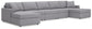 Modmax - U-Shaped Sectional - Granite