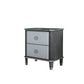 House Beatrice - Nightstand - Charcoal & Light Gray