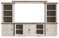 Havalance - 4 Pc. - Entertainment Center - 67" TV Stand - Brown / Beige
