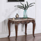 Nayla - End Table - Natural Marble Top & Cherry