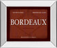 Bordeaux By Paola Viveiros - Mirror Framed Print Wall Art - Dark Red