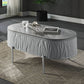 Yukino - Coffee Table - Gray High Gloss & Chrome