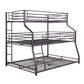 Caius II - Twin Over Full/Queen Bunk Bed - Gunmetal