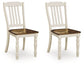 Wirloni - Dining Room Side Chair (Set of 2) - Antique White / Brown
