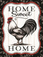 Home Sweet Home Rooster By Elizabeth Tyndall (Framed Small) - Beige