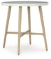 Seton Creek - Round Bar Table With Umbrella Option - Beige