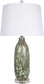 "Verdant Glow" Art Glass Table Lamp (Set of 2) - Green Art Glass