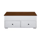 Raeden - Coffee Table With Lift Top - White & Walnut