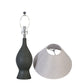 "Cerulean Elegance" Ceramic Table Lamp (Set of 2) - Blue Gray