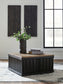 Rylandyn - Lift Top Cocktail Table - Black / Light Brown