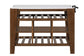 Alaroa - Kitchen Island - Marble Top & Rustic Brown