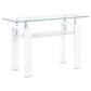 Dyer - 1-Shelf Rectangular Glass Top Table