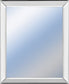 34x40 Decorative Framed Wall Mirror By Classy Art Mirror - White