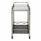 Matiesen - Serving Cart - Clear Glass & Antique Gold
