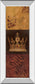Regal Panel I By Avery Tillmon - Mirror Framed Print Wall Art - Dark Brown