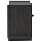 Leandro - 2-Drawer LED Nightstand With USB - Burnished Black