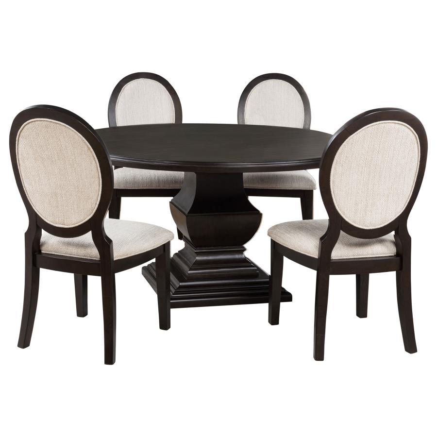 Twyla - Round Wood Dining Room Table Set