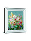 Joy Of The Garden I By Danhui Nai - Mirror Framed Print Wall Art - Blue