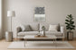 Tundra Texture Layers - 36" x 48" Framed Wall Art - Pearl Silver
