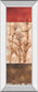 Fresco Il By Loretta Linza - Mirror Framed Print Wall Art - Beige