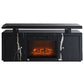 Drisana - TV Stand With Fireplace - Black Mirrored
