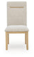 Lasinger - Dining Upholstered Side Chair (Set of 2) - Light Brown