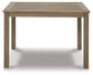 Aria Plains - Square Dining Table W/Umb Opt - Brown