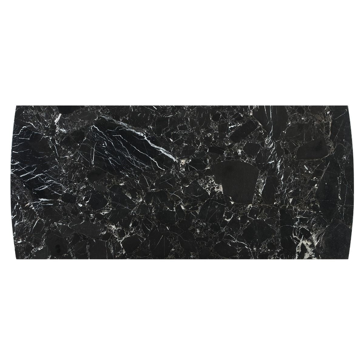 Estella - Dining Table With Marble Top - Black Natural Marble Top & Walnut