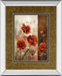 Wild Poppies Il By Conrad Knutsen - Mirror Framed Print Wall Art - Light Brown