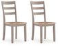 Harperfeld - Dining Room Side Chair (Set of 2) - Natural / Gray