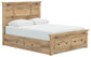 Makidern - Panel Storage Bed With Under Bed Storage Unit And Storage Footboard