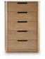 Pamaria - Five Drawer Chest - Light Brown