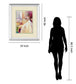Getting Ready IIl By Sutton - Mirror Framed Print Wall Art - Beige