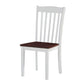 Green Leigh - Side Chair Set of 2) - White & Walnut