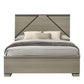 Joanna - Queen Bed With LED - Weathered Gray