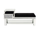 Noralie - 24" Bench With Storage - Mirrored & Faux Diamonds